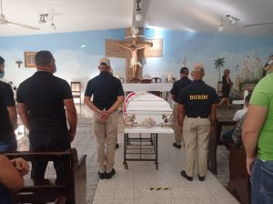 Velan restos de capitán PN ultimado en Piedra Blanca, Bonao